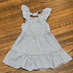 J. Crew Factory Blue and White Striped Kids Dress